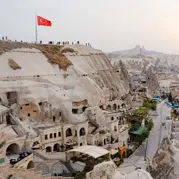 Caves and churches carved into the natural rock formations