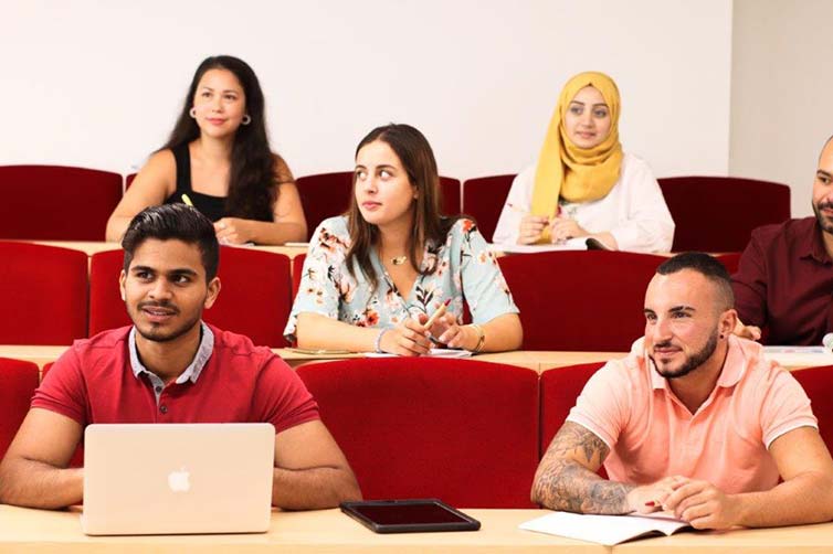 Students in lecture theatre