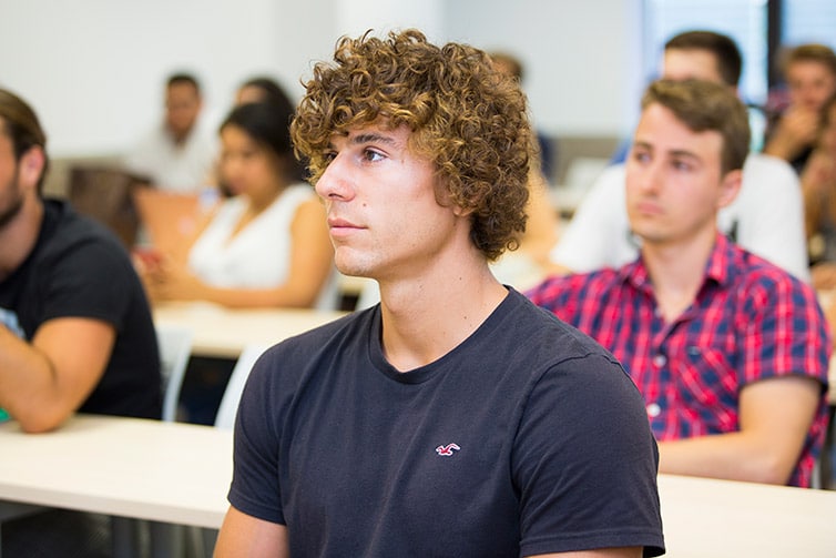 Students in lecture theatre