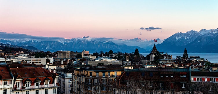 Lausanne sits in between two mountain ranges, and benefits from some beautiful scenery.