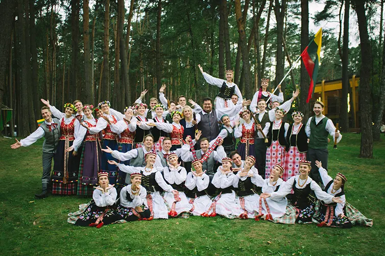 Group of people wearing traditional costume